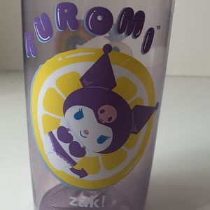 Zak! Sanrio Kuromi on a Lemon 30 Ounce Clear Water Bottle